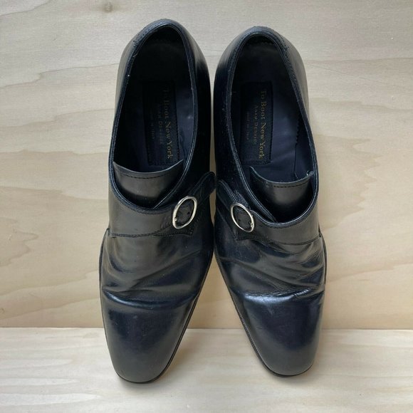 To Boot New York Mens Adam Derrick 312708 Buckle Black Oxford Shoes Size US 9 main image 4
